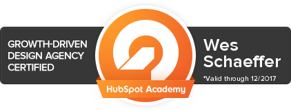 HubSpot Growth Driven Design certified Wes Schaeffer