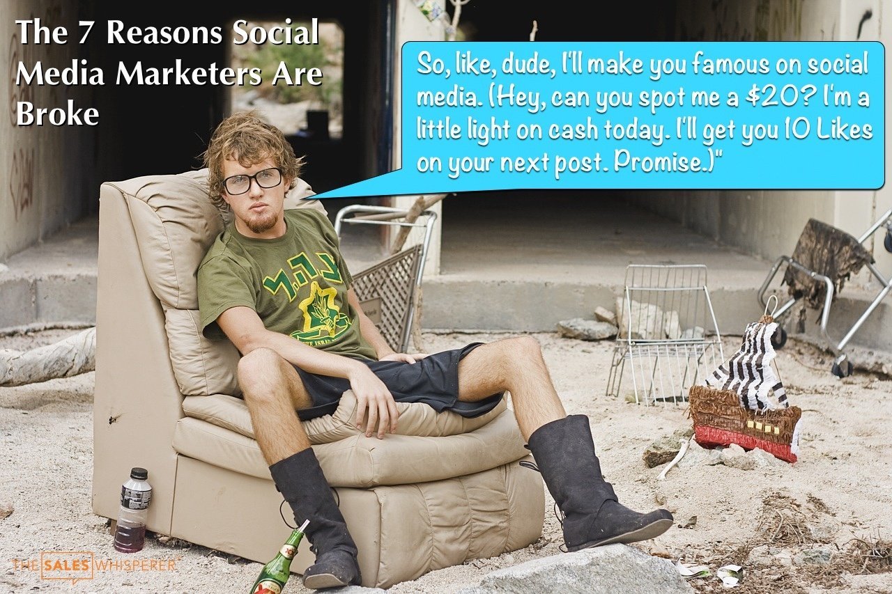 Social media marketers are broke