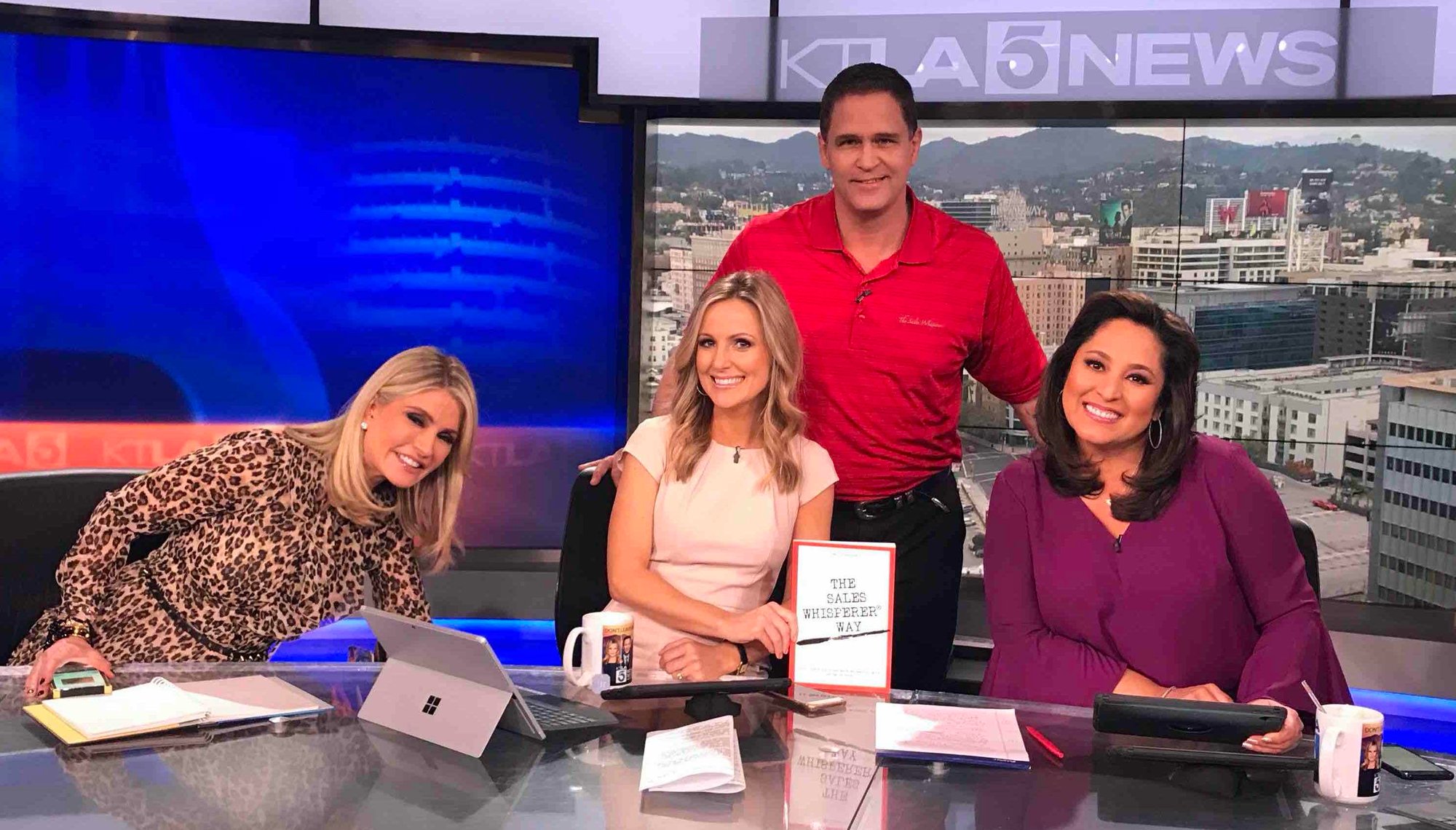 Keynote speaker Wes Schaeffer at the KTLA Interview Keynote speaker Wes Schaeffer at the KTLA Interview