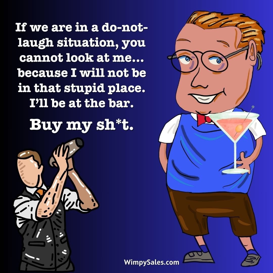 at the bar wimpy salesman